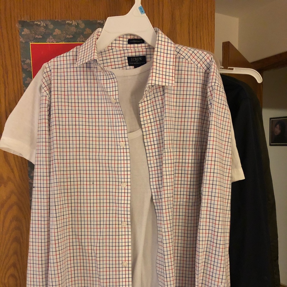 J. Crew Plaid gingham shirt, sz M